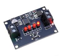 Module de relais de détection de vibrations réglable avec minuteur de zéro à quinze minutes, prise en charge d'entrée DC 4 V à 30 V pour automatisation d'usine et alertes de sécurité dans une coque en