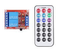 Module de Relais de Télécommande Infrarouge à 2 Canaux avec Déclencheur Bidirectionnel Haut et Bas Relais de Commutation à Distance 10A 3 Modes de Fonctionnement (5V)
