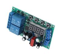 Module de relais de temporisation numérique à 2 canaux, carte de commande de minuterie de cycle de déclenchement d'impulsion 220VAC YF-7