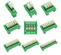 Module de relais d'entrée ca, 1 pièce, 110V ou 220V, montage sur Rail DIN mince, Module d'interface de relais de puissance DPDT 12amp(16 Channels,Input 110VAC)