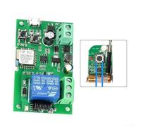 Module de relais intelligent 5 V 32 V pour EWELINK avec programmation flexible et fonctions de verrouillage automatique pour une automatisation domestique efficace (5 V/7-32 V (WIFI + RF))