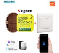 Module de relais intelligent ZigBee à contact sec 5A, contrôle à distance par application, programmation, AC100-240V, compatible Google Home Alexa