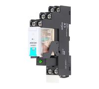 Module de relais intermédiaire électromagnétique K708, mini-SSR statique à montage sur rail DIN avec base AC220 V for automatisation industrielle C(PlugIn2CO24D Srg)