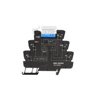 Module de relais intermédiaire électromagnétique ultra-mince for rail DIN HF41F24ZS MPC250D6Z24 24VDC support contacts en alliage d'argent