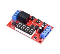 Module de relais temporisé 32 modes, LED, déclencheur de minuterie numérique, interrupteur de commande, cycle d'impulsion, DC 5 V, 12 V, 24 V, 10 A, 1 pièce(24V Rotary With Case)