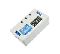 Module de relais temporisé DC 12 V 24 V, affichage LED, avec 3 boutons, 3 tubes numériques, interrupteur de commande de minuterie de cycle réglable avec boîtier(12V with case)