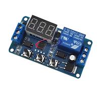 Module de relais temporisé DC 5 V 12 V 24 V Affichage LED Minuteur de retard PLC Commutateur de contrôle de temps de retard réglable de 0,1 seconde à 999 min (DC5 V)