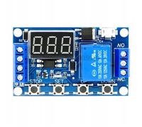 Module de relais temporisé - Micro USB - Alimentation 6-20V / 5V USB - 0-999 min - Relais 10A 230V