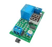 Module de relais temporisé Module de relais temporisé avec affichage 12V 24V, interrupteur de commande à déclenchement 1-99S/Min, marche/arrêt(DC 24V,12C-A)
