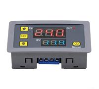 Module de relais temporisé numérique avec double affichage LED pour domotique - Interrupteur de contrôle de minuterie de cycle 220 V - Plage de 1 seconde à 999 heures - Plusieurs modes de