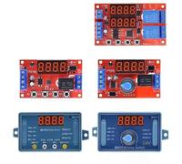 Module de relais temporisé réglable DC 5 V 12 V 24 V 10 A, 32 modes, LED, déclencheur de minuterie numérique, interrupteur de commande, cycle d'impulsion(24V Rotary With Case)
