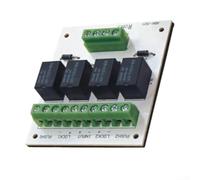 Module de relais verrouillable à double porte pour contrôle d'accès, contrôleur de verrouillage 5 A 24 V avec sortie de signal, système de gestion des sorties compact pour les banques et les pièces