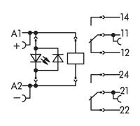 Module De Relais Wago 788-312 24VDC Double Changement De Contact - 788-312
