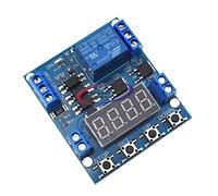 Module de retard XY-J05 - Minuteur - Déclencheur de tension - Détection de limite supérieure et inférieure - Minuterie cyclique - Comptage de la batterie.