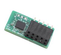 Module de sécurité de Cryptage TPM2.0, AOM TPM 9672V de clé D'ordinateur Quantique Module SPI Vertical 10 Broches Vert pour Carte Mère, avec Application de Contrôleur TCG2.0