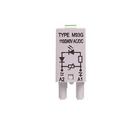 Module de signalisation LV (LED verte + varistance V) 110-230V AC/DC M93G gris 854860 mask5900005099007