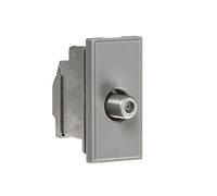 Module de sortie TV SAT écran 25 x 50 mm - Gris