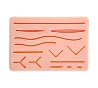 Module de suture léger en silicone avec plaies coupées classiques pour étudiants en médecine et vétérinaire pour pratiquer la peau avec plaies prédécoupées