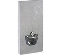 Module sanitaire Geberit Monolith PLUS pour WC mural, 101cm, raccordement d'eau latÃ©ral, avec piÃšce de raccordement, Coloris: GrÃšs aspect bÃ©ton / aluminium - 131.222.JV.5