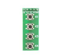Module de touches à 4 boutons, module d'interrupteur universel à 4 boutons, platine de clavier pour PIC PLC ARM FPGA CPLD, composants électroniques de haute qualité, durable