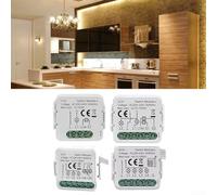 Module d'éclairage intelligent compact 230 V pour systèmes Tuya et ZigBee - Pas de fil neutre - Permet une adaptation aux circuits existants avec contrôle par application (4 CH)