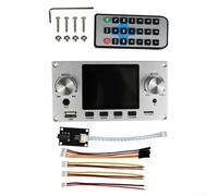 Module décodeur audio sans perte avec écran IPS de 2,8", BT 5.0 AAC/SBC, USB/TF/U-Disk, sortie numérique I2S et analogique de 3,5 mm, égaliseur 7 bandes pour haut-parleur à monter soi-même (argent)