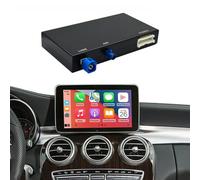 Module décodeur de kit retrofit CarPlay sans Fil et Android Auto pour Mercedes-Benz NTG5.0 C/GLC/CLA/GLA W205 2015-2018, Compatible avec caméra de recul, Commande d’Origine OEM du véhicule
