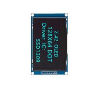 Module d'écran à contraste élevé de 6,1 cm avec puce pilote SSD1309 compatible SPI/IIC Faible consommation d'énergie Module d'affichage à faible consommation d'énergie