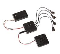 Module d'effets sonores COSVOX Cosplay. Ajoutez des Lignes vocales emblématiques ou de la Musique épique à Vos Costumes et Accessoires de Cosplay. 4 Boutons de Lecture, 8 Mo de mémoire