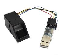 Module d'empreintes digitales optique AS608 pour microcontrôleur pour systèmes de contrôle d'accès et surveillance de présence utilisant pour les plateformes STM32 (avec carte adaptateur)