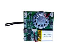 Module d'enregistrement vocal 48s avec batterie au Lithium Rechargeable de 4.2V, pour carte de v¿ux à monter soi-même, puce de conversation sonore