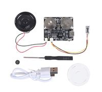 Module D'enregistrement Vocal Programmable 8M,Module D'enregistrement Vocal de Musique DIY Activé par Bouton-Poussoir avec Haut-Parleur,Peut 3 Modes de Lecture pour Cartes D'artisanat de Vacances