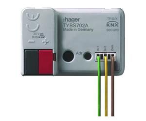 Module d'entrées à encastrer : 2 entrées pour contacts libres de potentiel - HAGER TYBS702A