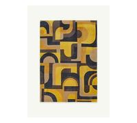 Module design - Tapis géométrique Nuance - Jaune Meyer - 240 x 340 CM