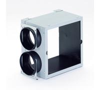 Module d'extension ComfoCube CT 2xDN90 pour répartiteur de modules, gris, avec équerre de fixation de Zehnder - 990323064