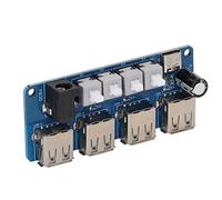 Module D'extension d'alimentation, Contrôle de Bouton Contrôle 4 Canal USB Splitter de Puissance, Taille Compacte Légère Pratique pour la Vie, avec Carte PCB, pour la Conversion