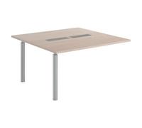 Module d'extension L 140 x P 140 cm pour table modulable Belem chêne clair - pied aluminium - - Bruneau
