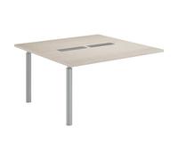 Module d'extension L 140 x P 140 cm pour table modulable Belem peuplier piètement aluminium - - Bruneau