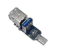 Module d'extension multiport répartiteur USB C multifonction prenant en charge simultanément les concentrateurs USB 3.0 et USB 2.0 de 5 Gbit/s
