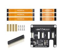 Module d'extension PCLE 2 ports PCIe vers 2 canaux PCIe HAT PCle Connexion 16 broches pour les amateurs d'électronique Développeur PCle Extension