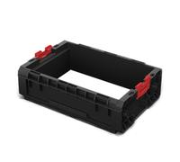 Qbrick System – Coffre à outils modulaire Box Extender 2.0 – Empilable 9 L – Plastique noir
