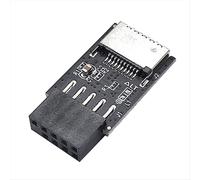 Module d'extension USB 2.0 9 broches femelle vers adaptateur TYPE-E A-KEY B