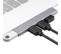 Module d'extension USB pour ordinateur portable : station de connectivité à quatre ports, distributeur de signal compact, accessoire Plug Play | Extension de port USB compatible avec clavier, souris