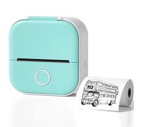 Module d'impression, Mini imprimante Thermique Portable à Impression Rapide, imprimante Photo Bluetooth sans Fil pour Cartes mémoire d'anatomie,Photos, Notes, Cadeau pour Enfants,Green
