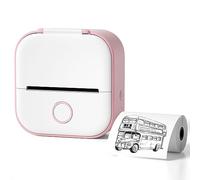 Module d'impression, Mini imprimante Thermique Portable à Impression Rapide, imprimante Photo Bluetooth sans Fil pour Cartes mémoire d'anatomie,Photos, Notes, Cadeau pour Enfants, Pink