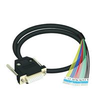 Module d'interface à montage sur Rail DIN double DB26 d-sub, câble RS232 vers connecteur DB26 mâle ou femelle Baord DB26, câble de Modem nul série 1 pièce(FIO Length 2M)