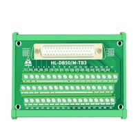 Module d'interface à montage sur Rail DIN double DB50 d-sub, câble RS232 vers connecteur DB50 mâle ou femelle Baord DB50, câble de Modem nul série, 1 pièce(HL-DB50M-TB3)
