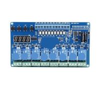Module d'interface de relais temporisé multifonction AC 8-36 V 8 canaux avec optocoupleur et affichage rouge