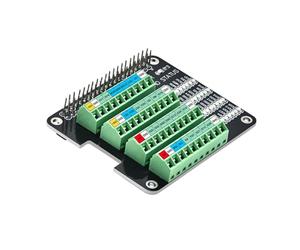 Module D'interface de Terminal GPIO,Micro Connecteur GPIO avec Indice D'écran et Indicateurs LED pour Raspberry Raspberry Pi 3B/3B+/4B/Zero