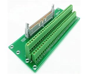 Module d'interface sur rail DIN IDC-64, 64 broches, 60 V, 1 A, 24-12 AWG | Embase IDC 2,54 mm vers bornes à vis 5,0 mm for câblage sur rail DIN(IDC64-M-A1-1)